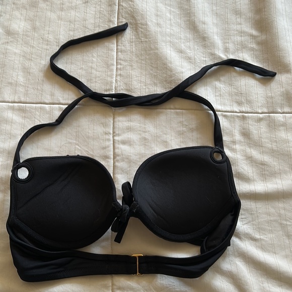 Victorias Secret Gold/Silver Sequined Halter Bathing Suit Top - 32B-LIKE NEW - Picture 7 of 7